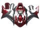 Kits Carenado Moto Yamaha YZF 1000 R1 2002-2003 - Rojo Negro Mate Fábrica