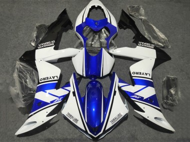 Carenados Moto Yamaha YZF 1000 R1 2002-2003 - Blanco Azul Negro Mate Yamalube Fábrica
