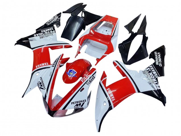 Carenados Moto Yamaha YZF 1000 R1 2002-2003 - Blanco Rojo Negro Petronas Fábrica
