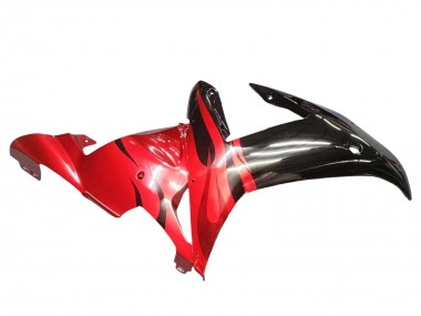 Carenados Moto Yamaha YZF 1000 R1 2002-2003 - Negro Brillante Rojo Llama Fábrica