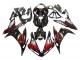 Carenados Moto Yamaha YZF 1000 R1 2004-2006 - Negro Brillante Rojo Llama Fábrica
