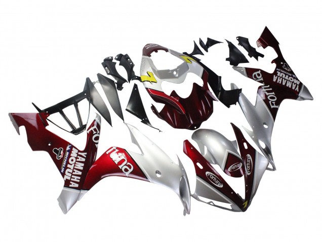 Carenados Moto Yamaha YZF 1000 R1 2004-2006 - Plata Rojo Fortuna Motul Fábrica