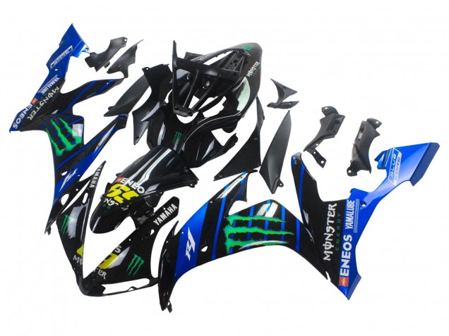 Carenados Moto Yamaha YZF 1000 R1 2004-2006 - Azul Negro Amarillo Verde Monstruo Yamalube ENEOS 69 Fábrica