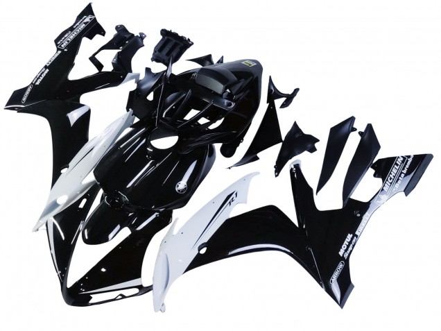 Carenados Moto Yamaha YZF 1000 R1 2004-2006 - Negro Brillante Blanco Motul Fábrica