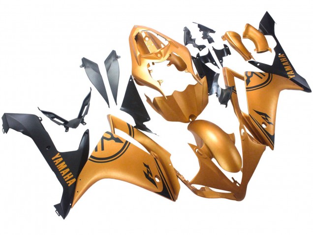 Carenados Moto Yamaha YZF 1000 R1 2007-2008 - Oro Negro Fábrica