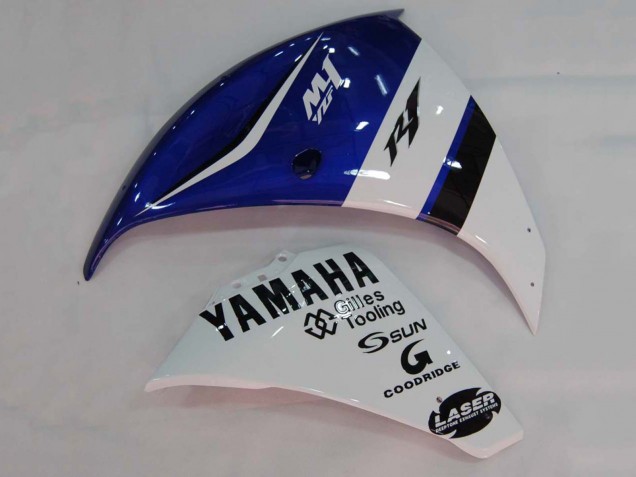 Carenados Moto Yamaha YZF 1000 R1 2009-2011 - Blanco Azul Negro M1 Fábrica