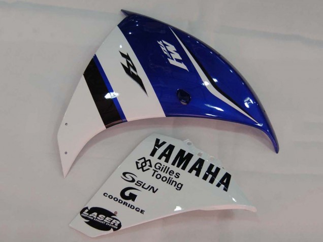 Carenados Moto Yamaha YZF 1000 R1 2009-2011 - Blanco Azul Negro M1 Fábrica