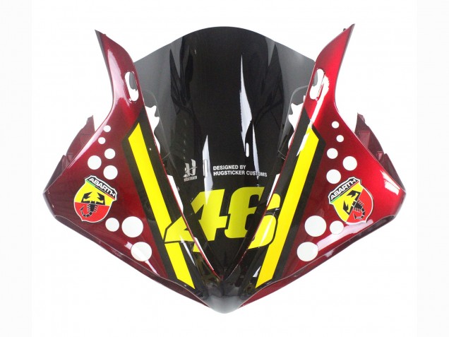 Carenados Moto Yamaha YZF 1000 R1 2009-2011 - Rojo Amarillo Negro Tiburón 46 Fábrica