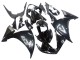 Carenados Moto Yamaha YZF 1000 R1 2009-2011 - Negro Brillante Blanco Calcomanía Fábrica