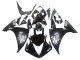 Carenados Moto Yamaha YZF 1000 R1 2009-2011 - Negro Brillante Blanco Calcomanía Fábrica