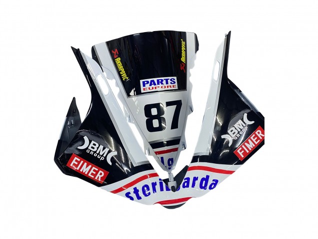 Carenados Moto Yamaha YZF 1000 R1 2012-2014 - Negro Brillante Blanco Rojo Fimer Yamalube Sterilgarda 87 Fábrica