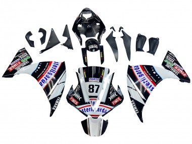 Carenados Moto Yamaha YZF 1000 R1 2012-2014 - Negro Brillante Blanco Rojo Fimer Yamalube Sterilgarda 87 Fábrica