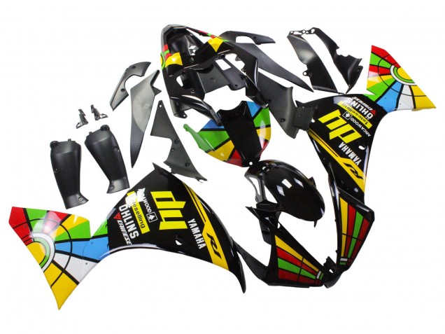 Carenados Moto Yamaha YZF 1000 R1 2012-2014 - Negro Brillante Amarillo Verde Azul Rojo RuedaColores Fábrica