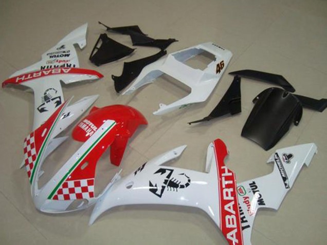 Carenados Moto Yamaha YZF R1 2002-2003 - Blanco Rojo Verde Abarth Motul Michelin Fábrica
