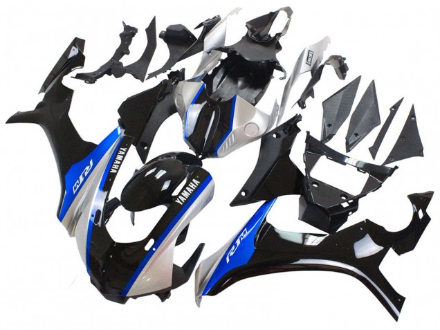 Carenados Moto Yamaha YZF 1000 R1 2015-2019 - Plata Azul Negro Brillante Fábrica
