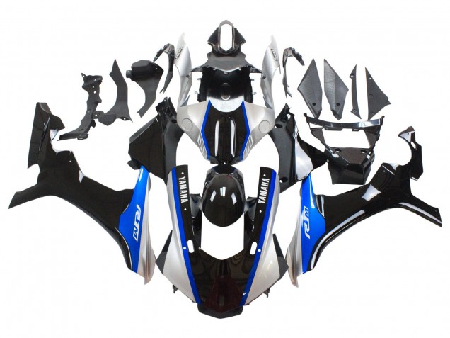 Carenados Moto Yamaha YZF 1000 R1 2015-2019 - Plata Azul Negro Brillante Fábrica