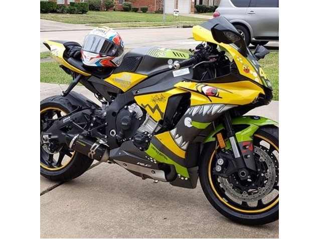 Carenados Moto Yamaha YZF 1000 R1 2015-2019 - Amarillo Verde Tiburón Fábrica