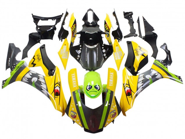 Carenados Moto Yamaha YZF 1000 R1 2015-2019 - Amarillo Verde Tiburón Fábrica
