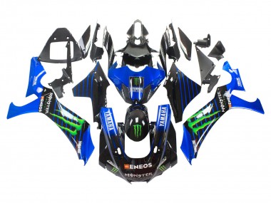 Carenados Moto Yamaha YZF 1000 R1 2020-2025 - Azul Negro Verde Negro ENEOS Monstruo Fábrica