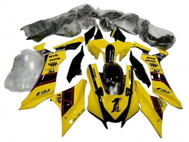 Carenados Moto Yamaha YZF 1000 R1 2020-2025 - Amarillo Negro Brillante YSP Motul Fábrica