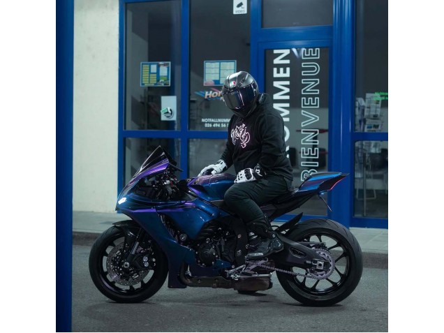 Carenados Moto Yamaha YZF 1000 R1 2020-2025 - Gradiente Azul Púrpura Fábrica