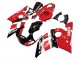 Carenado Moto Yamaha YZF 600 R6 1998-2002 - Rojo Blanco Negro Brillante Fábrica
