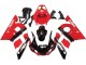 Carenado Moto Yamaha YZF 600 R6 1998-2002 - Rojo Blanco Negro Brillante Fábrica