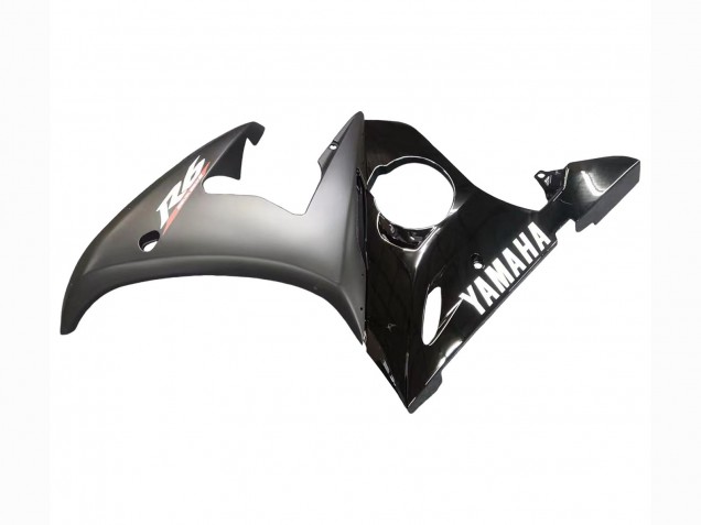 Carenados Moto Yamaha YZF R6S 2006-2009 - Negro Brillante Negro Mate Blanco Calcomanías Fábrica