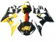 Carenados Moto Yamaha YZF R6 2003-2004 - Amarillo Rojo Negro Brillante 46 Fábrica