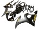 Carenados Moto Yamaha YZF R6 2003-2004 - Negro Brillante Negro Mate Oro Calcomanías Fábrica