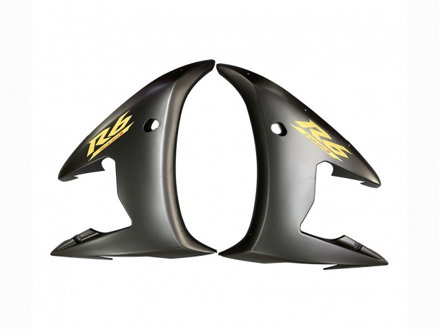 Carenados Moto Yamaha YZF R6S 2006-2009 - Negro Brillante Negro Mate Oro Calcomanías Fábrica