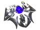 Carenados Moto Yamaha YZF R6 2003-2004 - Azul Negro Mate Fábrica