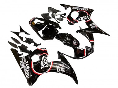 Carenados Moto Yamaha YZF R6 2003-2004 - Negro Brillante Rojo Blanco Lucky Strike Motul Fábrica