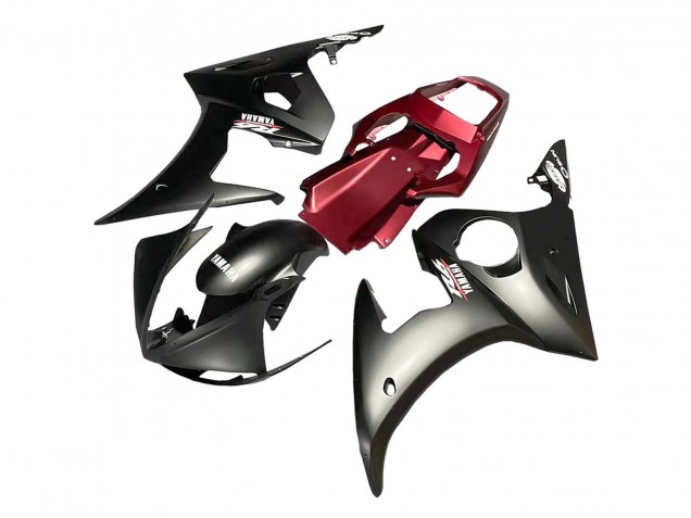 Carenado Moto Yamaha YZF R6S 2006-2009 - Rojo Negro Mate Fábrica