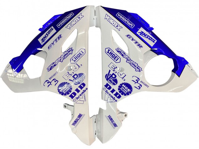 Carenados Moto Yamaha YZF R6 2003-2004 - Blanco Azul GYTR Fábrica