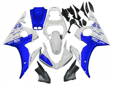 Carenados Moto Yamaha YZF R6 2003-2004 - Blanco Azul GYTR Fábrica