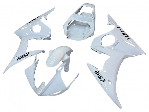 Carenados Moto Yamaha YZF R6 2003-2004 - Blanco Negro Calcomanías Fábrica