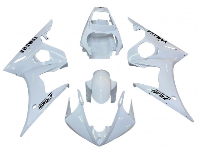 Carenados Moto Yamaha YZF R6S 2006-2009 - Blanco Negro Calcomanías Fábrica