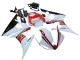 Carenados Moto Yamaha YZF R6 2003-2004 - Blanco Rojo Negro Brillante Fábrica