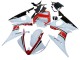 Carenados Moto Yamaha YZF R6 2003-2004 - Blanco Rojo Negro Brillante Fábrica