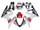 Carenados Moto Yamaha YZF R6 2003-2004 - Blanco Rojo Negro Brillante Motul Fábrica