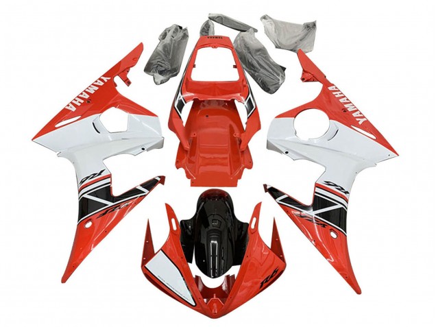 Carenados Moto Yamaha YZF R6S 2006-2009 - Rojo Blanco Negro Fábrica