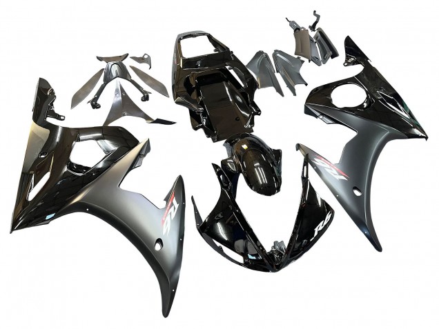 Carenados Moto Yamaha YZF R6 2003-2004 - Negro Brillante Negro Mate Oro Camaleón Fábrica