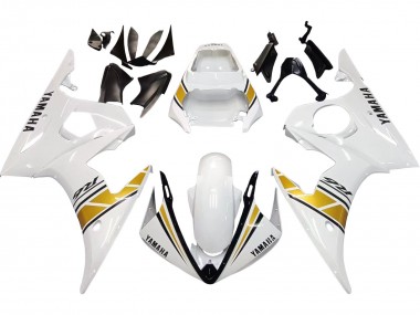 Carenados Moto Yamaha YZF R6S 2006-2009 - Blanco Oro Fábrica