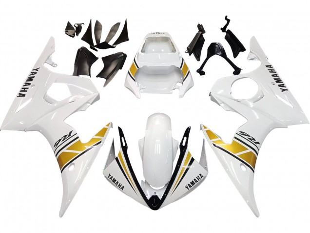 Carenados Moto Yamaha YZF R6S 2006-2009 - Blanco Oro Fábrica