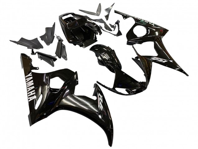 Carenados Moto Yamaha YZF 600 R6 2005 - Negro Brillante Fábrica