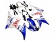 Carenados Moto Yamaha YZF 600 R6 2005 - Blanco Azul Dunlop Fiat Motul Fábrica