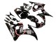Carenados Moto Yamaha YZF 600 R6 2005 - Negro Brillante Blanco Lucky Strike Motul Fábrica