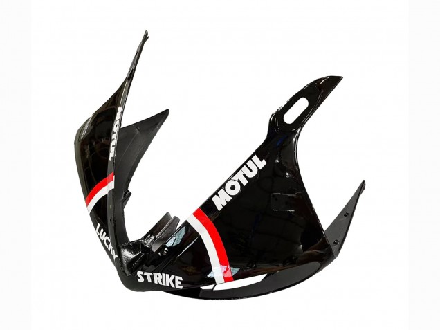 Carenados Moto Yamaha YZF 600 R6 2005 - Negro Brillante Blanco Lucky Strike Motul Fábrica