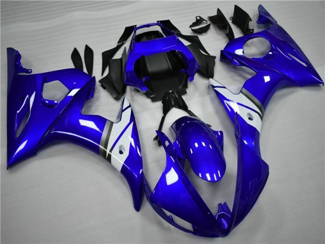 Carenados Moto Yamaha YZF 600 R6 2005 - Azul Blanco Fábrica
